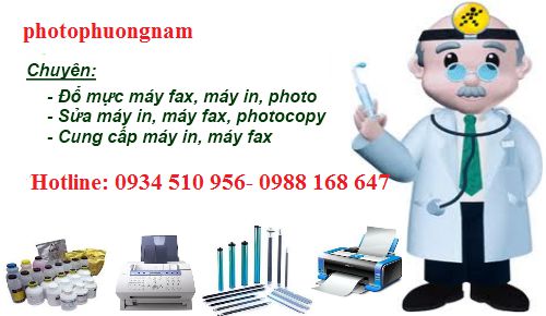 đổ mực máy in hp