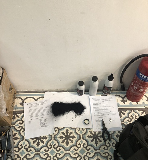 đổ mực máy in thay  mực thải