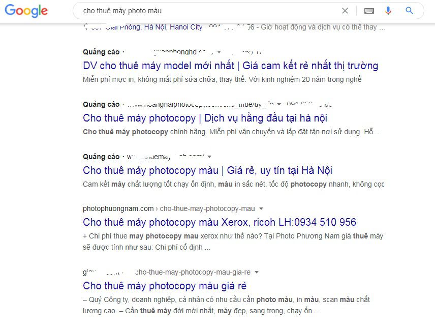 cho thuê máy photo giá rẻ