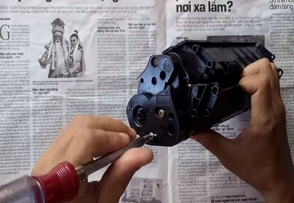 cách tháo hộp mực để đổ mực máy in