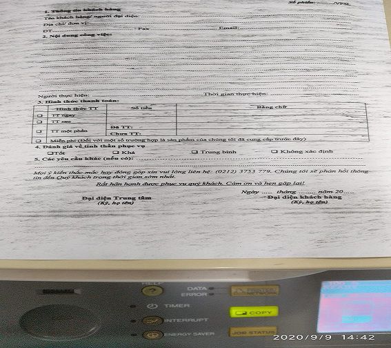 sửa máy photo toshiba bị lỗi xuống nhiều mực