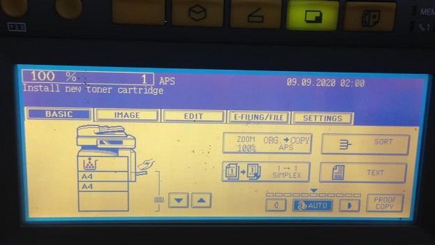 sửa máy photo toshiba báo lỗi toner